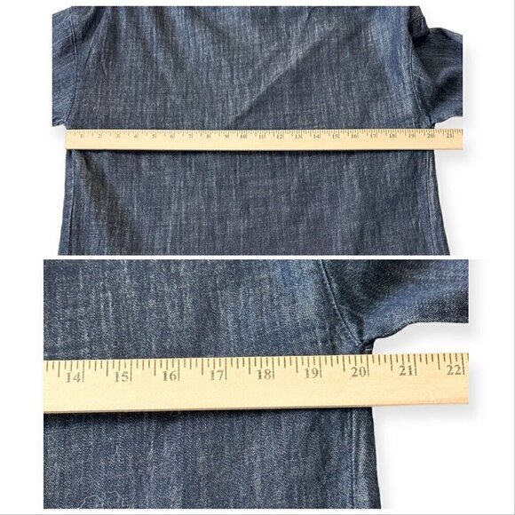 RTA‎ Zaria One-shoulder Denim Blouse In Total Blue, Size XS, - Picture 16 of 16